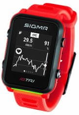 Sigma Pulsmetr iD.TRI BASIC Neon Red 24230