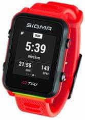 Sigma Pulsmetr iD.TRI BASIC Neon Red 24230