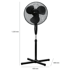 Clatronic VL 3603 S BK ventilátor 40cm