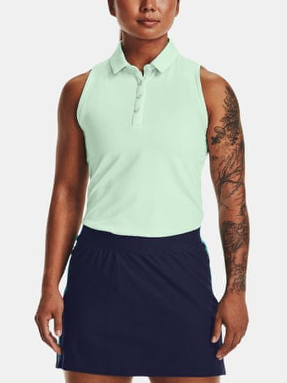 Under Armour Tielko UA Zinger Sleeveless Polo-GRN