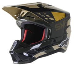 Alpinestars prilba S-M5 Rover sand tangerín/glossy camo M