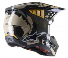 Alpinestars prilba S-M5 Rover sand tangerín/glossy camo M