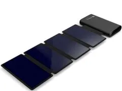 Sandberg Solar 4-Panel Powerbank 25000 mAh, solárna nabíjačka, čierna