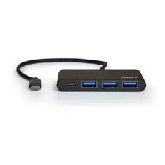 Port Designs PORT CONNECT USB-C HUB, 3x USB 3.0 + 1x USB-C, čierny