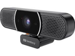 Sandberg Webová kamera, All-in-1 Webcam 2K HD