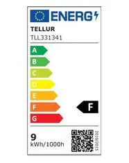 Tellur WiFi Smart žiarovka E27, 9 W, RGB biele prevedenie, teplá biela, stmievač