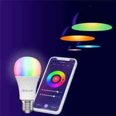 Tellur WiFi Smart žiarovka E27, 9 W, RGB biele prevedenie, teplá biela, stmievač