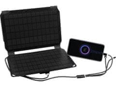 Sandberg Solar Charger 21W 2xUSB, solárna nabíjačka, čierna