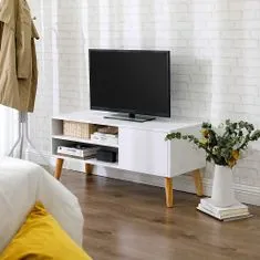 Artenat TV stolík Stella, 110 cm, biela