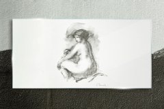COLORAY.SK Skleneny obraz Kreslenie žien skica 120x60 cm