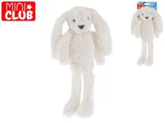 Mikro Trading Mini Club zajačik plyšový biely 37 cm dlhé nohy