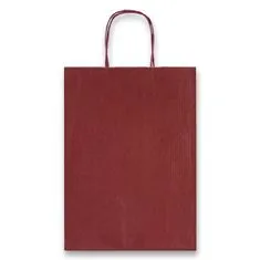 Darčeková taška Allegra 160 x 80 x 210 mm, veľkosť XS tm. červená,, XS