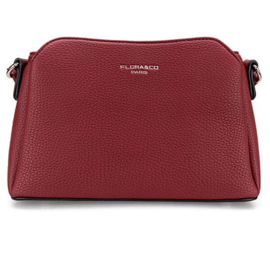 FLORA & CO Dámska crossbody kabelka 8036 rouge foncé