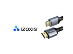 Izoxis 18929 Kábel HDMI 2.1 High Speed, 8K 60Hz, 2m čierny