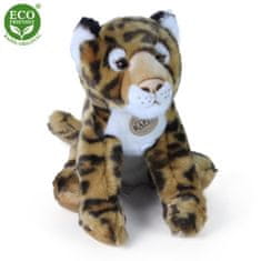 Rappa Plyšový leopard sediaci 30 cm ECO-FRIENDLY