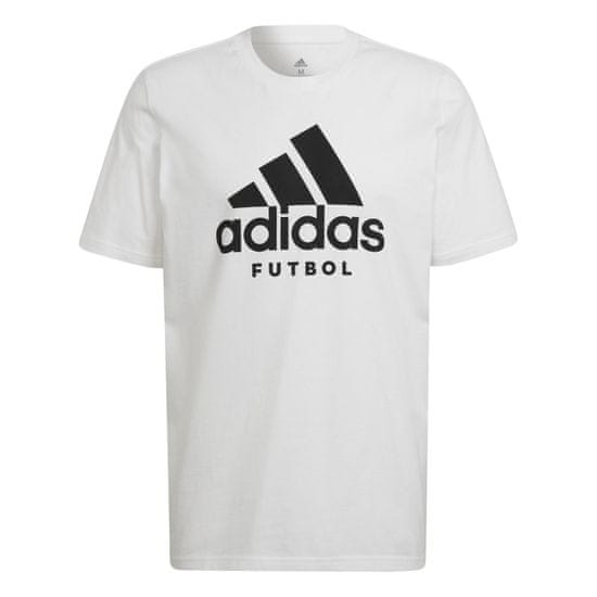 Adidas Tričko FUTBOL Logo white Velikost: XL