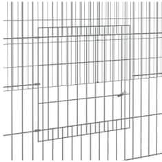 Petromila vidaXL 4-panelová klietka pre králiky 433x109x54 cm pozinkované železo