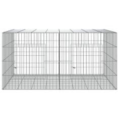 Petromila vidaXL 2-panelová klietka pre králiky 110x79x54 cm pozinkované železo