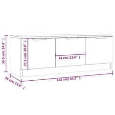 Vidaxl TV skrinka, dub sonoma 102x35x36,5 cm, kompozitné drevo