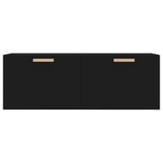 Petromila vidaXL Nástenná skrinka, čierna 100x36,5x35 cm, kompozitné drevo