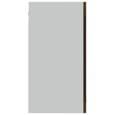 Petromila vidaXL Závesná sklenená skrinka hnedý dub 60x31x60 cm spracované drevo