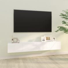 Vidaxl Nástenné TV skrinky 2 ks biele 100x30x30 cm spracované drevo