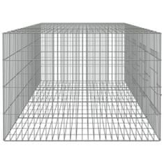 Vidaxl 4-panelová klietka pre králiky 217x79x54 cm pozinkované železo