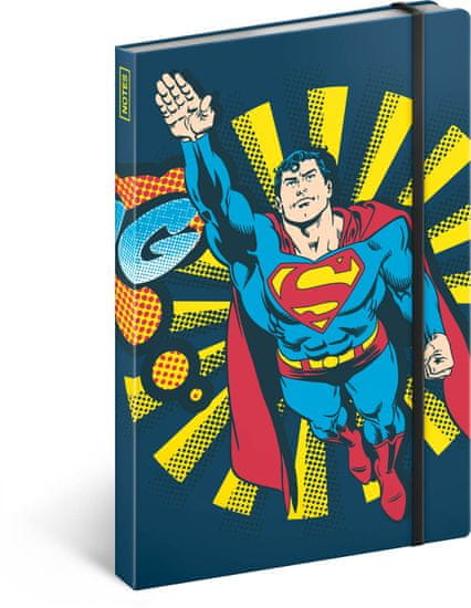 Presco Group NOTIQUE Notes Superman - Bang, linajkový, 13 x 21 cm