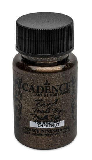 Cadence Metalická akrylová farba Dora Metalic - gaštanová / 50 ml