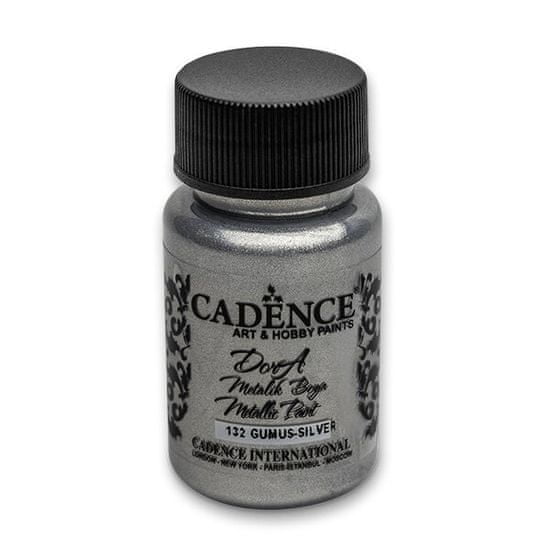 Cadence Akrylové farby Dora Metallic 50 ml, strieborná