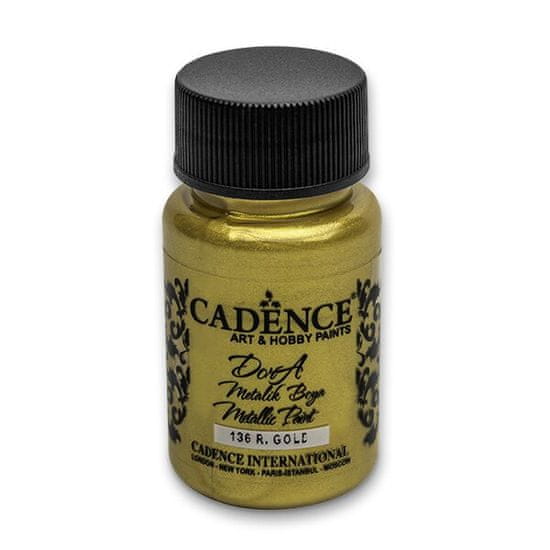 Cadence Akrylové farby Dora Metallic 50 ml, zlatá