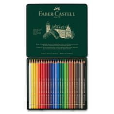 Faber-Castell Pastelky Polychromos plechová krabička, 24 farieb