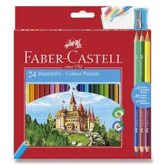 Faber-Castell Pastelky 24 farieb + 6 farieb