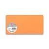 Farebná listová karta 106 x 213 mm do DL obálok, 25 ks, oranžová, DL