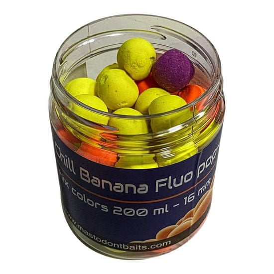 Mastodont Baits Fluo Pop-up Boilies Chill Banana 16mm 200ml