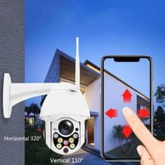 VYZIO® Bezdrôtová IP vonkajšia wifi kamera s aplikáciou, nočným videním, otočným ovládaním DIGICAM, WIFI, IP, Full-HD, 1080p, 340 ° DIGICAM + Pamäťová MicroSD Card | DIGICARD