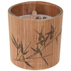 Indecor Sviečka bambus s vôňou santalové drevo 10x10x10 cm X11132