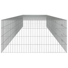 Petromila vidaXL 5-panelová klietka pre králiky 541x109x54 cm pozinkované železo