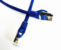 sapro Kábel Patch FTP 6A RJ45/568B, 26AWG 0,5m modrý