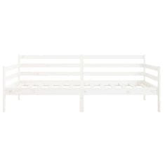 Vidaxl Denná posteľ biela 90x190 cm borovicový masív