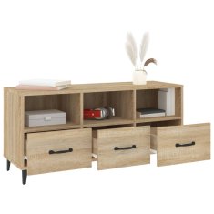 Vidaxl TV stolík vo farbe dubu sonoma 102x35x50 cm spracované drevo