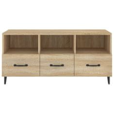 Vidaxl TV stolík vo farbe dubu sonoma 102x35x50 cm spracované drevo