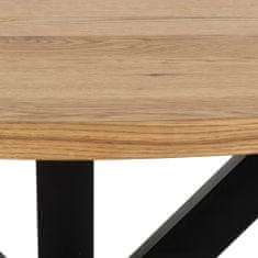 Design Scandinavia Jedálenský stôl Heaven, 120 cm, dub / čierna