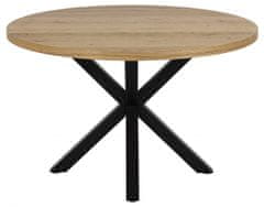 Design Scandinavia Jedálenský stôl Heaven, 120 cm, dub / čierna