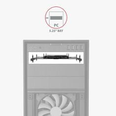 AXAGON RHD-435, kovový rámček pre 4x 2.5" alebo 2x 2.5" HDD/SSD a 1x 3.5" HDD do 5.25" pozície