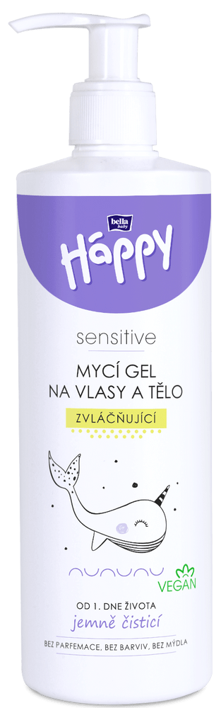 Bella Happy Umývací gél na vlasy a telo, 400 ml