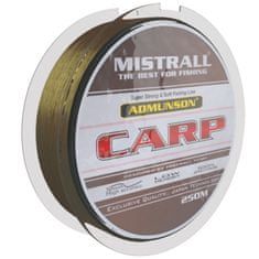 Mistrall vlasec Admunson carp 0,35mm 250m hnedý