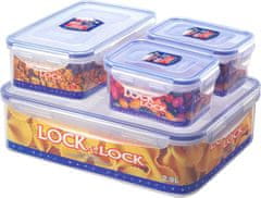 Dóza na potraviny LOCK, set 4 ks, 3,9 l/1l/470ml