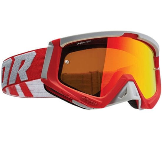 THOR Motokrosové okuliare Sniper red/gray