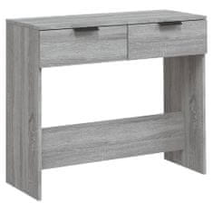Petromila vidaXL Konzolový stolík sivý dub sonoma 90x36x75 cm spracované drevo